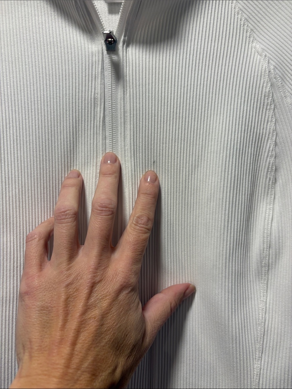 Athleta Women's White Zip-Up Jacket - Picture 6 of 6